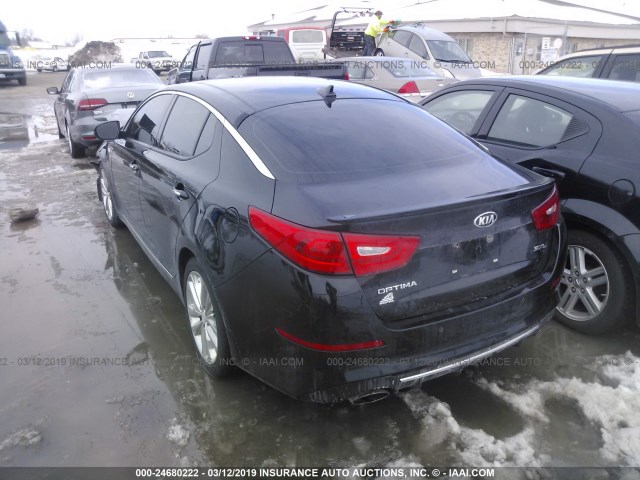 5XXGR4A66FG399034 - 2015 KIA OPTIMA SX BLACK photo 3