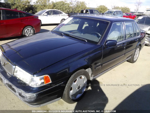 YV1KS9606V1119004 - 1997 VOLVO 960 BLUE photo 2