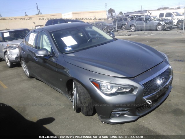 JN1BV7AP0FM350330 - 2015 INFINITI Q50 PREMIUM/SPORT GRAY photo 1