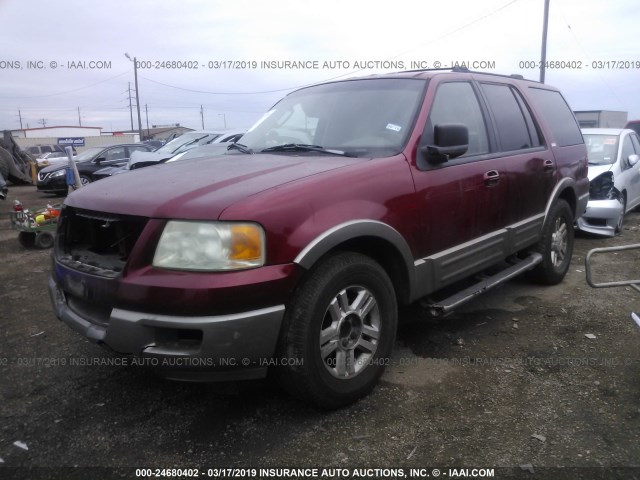 1FMRU15W14LA16108 - 2004 FORD EXPEDITION XLT RED photo 2