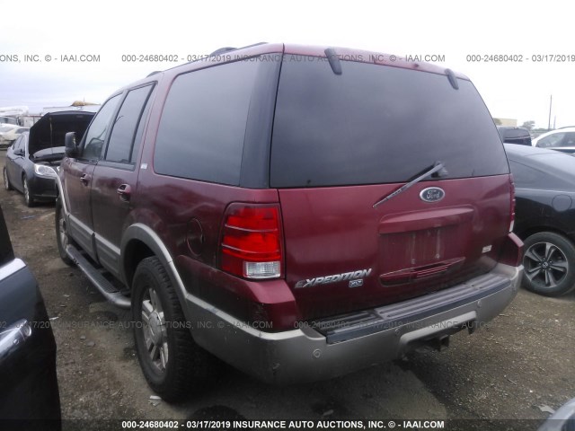 1FMRU15W14LA16108 - 2004 FORD EXPEDITION XLT RED photo 3