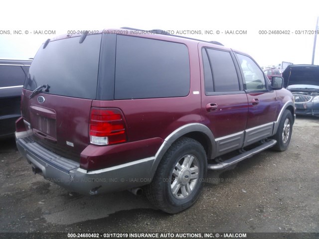 1FMRU15W14LA16108 - 2004 FORD EXPEDITION XLT RED photo 4