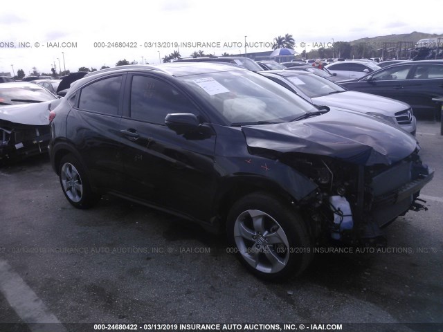 3CZRU5H72HM723233 - 2017 HONDA HR-V EXL BLACK photo 1