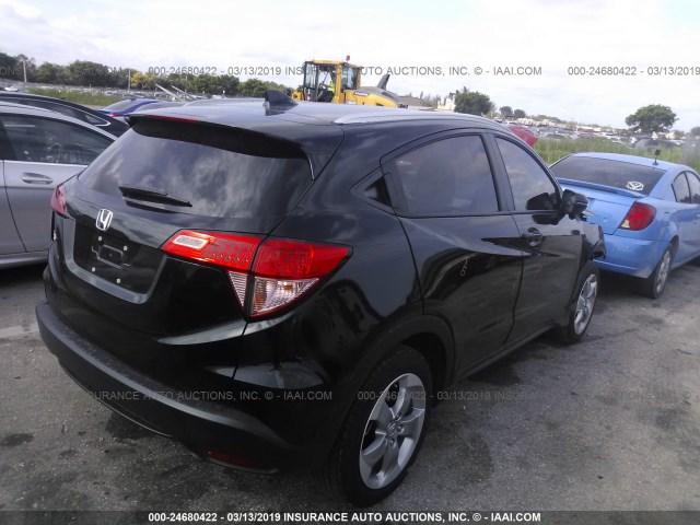 3CZRU5H72HM723233 - 2017 HONDA HR-V EXL BLACK photo 4