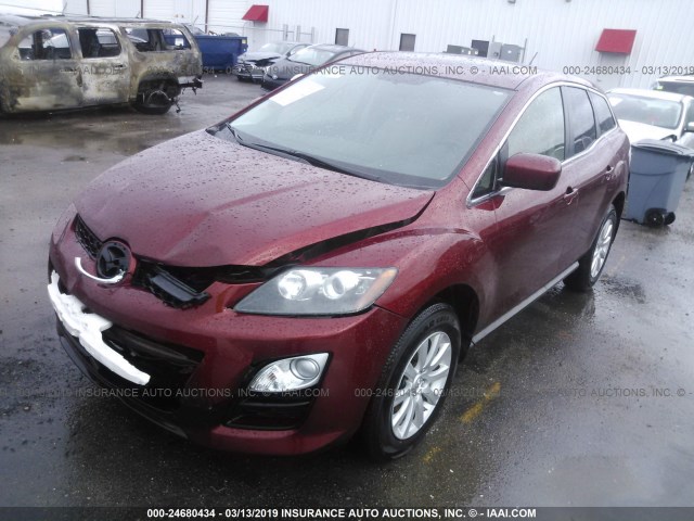 JM3ER2B51C0412911 - 2012 MAZDA CX-7 MAROON photo 2