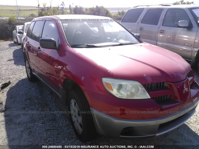 JA4LX31F65U033656 - 2005 MITSUBISHI OUTLANDER LS RED photo 1