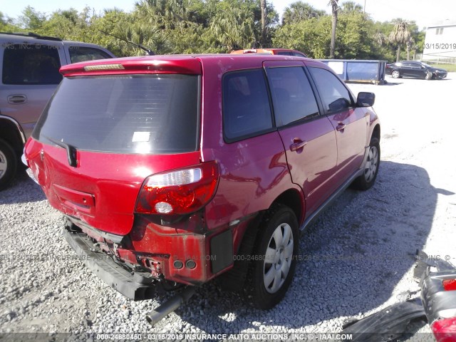 JA4LX31F65U033656 - 2005 MITSUBISHI OUTLANDER LS RED photo 4