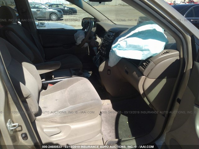 5TDZA23C14S093412 - 2004 TOYOTA SIENNA CE/LE Champagne photo 5