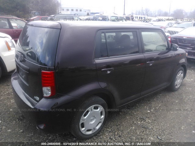 JTLZE4FE9CJ013903 - 2012 TOYOTA SCION XB 栗色 照片 4