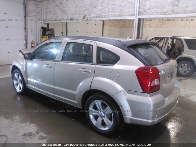 1B3CB4HA0AD571964 - 2010 DODGE CALIBER SXT GOLD photo 3