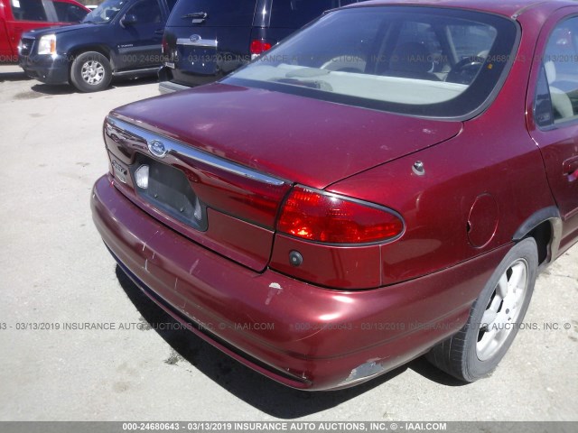 1FAFP6636XK225134 - 1999 FORD CONTOUR SE MAROON photo 6