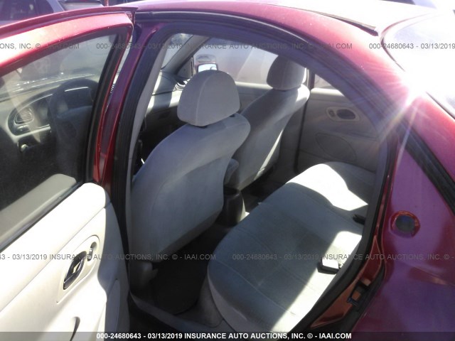 1FAFP6636XK225134 - 1999 FORD CONTOUR SE MAROON photo 8