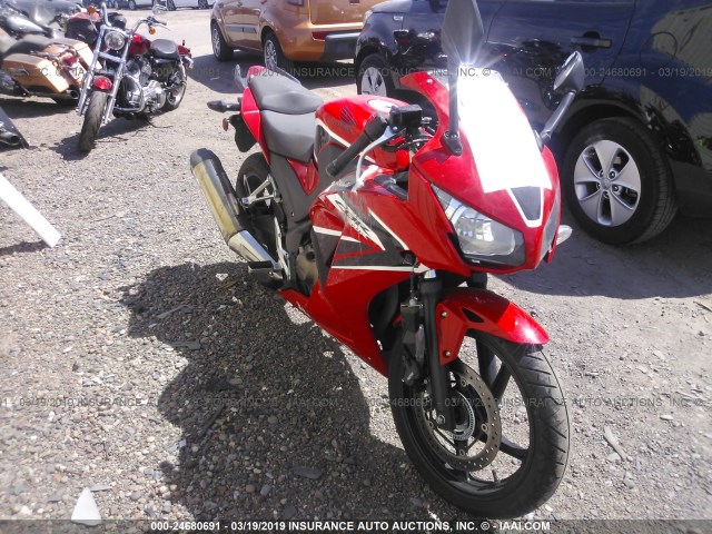 MLHNC5150H5300038 - 2017 HONDA CBR300 RA RED photo 1