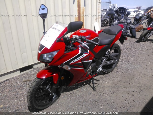 MLHNC5150H5300038 - 2017 HONDA CBR300 RA RED photo 2