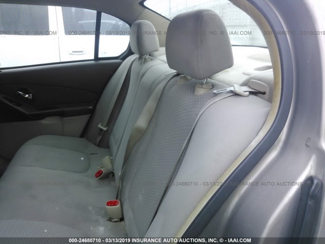 1G1ZS58F87F227458 - 2007 CHEVROLET MALIBU LS BROWN photo 8