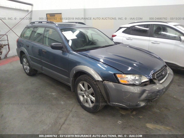 4S4BP61C066347250 - 2006 SUBARU LEGACY OUTBACK 2.5I BLUE photo 1