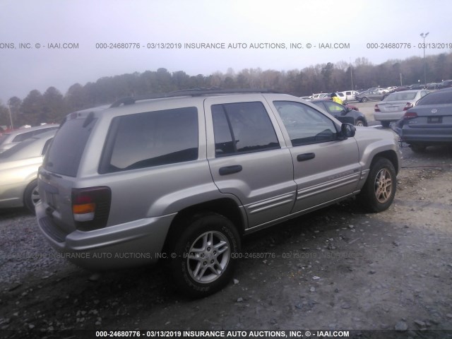 1J4GX48SX4C259973 - 2004 JEEP GRAND CHEROKEE LAREDO/COLUMBIA/FREEDOM 灰色 照片 4