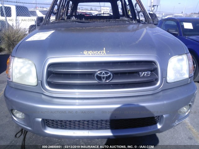 5TDZT34A72S087298 - 2002 TOYOTA SEQUOIA SR5 GRAY photo 10