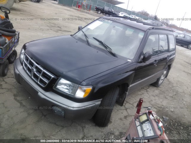JF1SF6551YH708081 - 2000 SUBARU FORESTER S BLACK photo 1