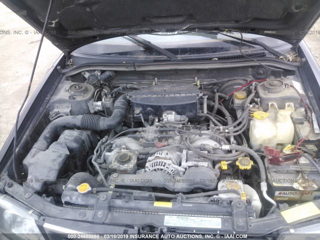 JF1SF6551YH708081 - 2000 SUBARU FORESTER S BLACK photo 10