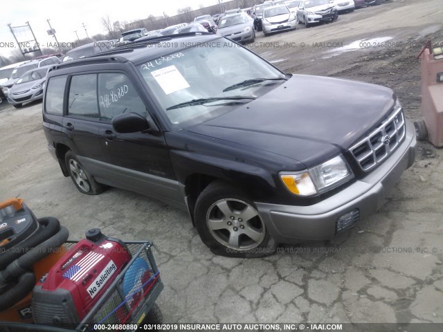 JF1SF6551YH708081 - 2000 SUBARU FORESTER S BLACK photo 2