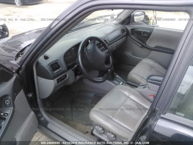 JF1SF6551YH708081 - 2000 SUBARU FORESTER S BLACK photo 5