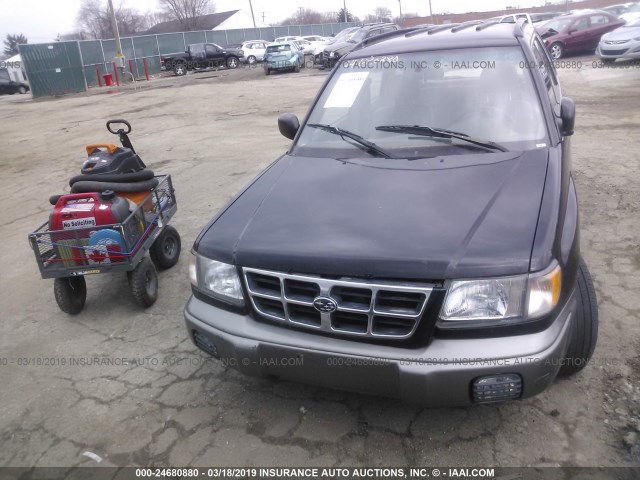 JF1SF6551YH708081 - 2000 SUBARU FORESTER S BLACK photo 6