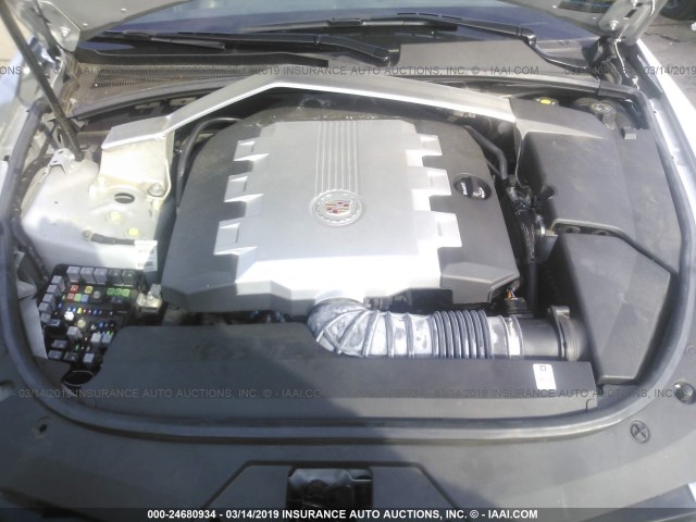 1G6DV57V390140853 - 2009 CADILLAC CTS HI FEATURE V6 SILVER photo 10