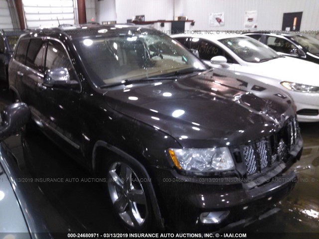 1J4RR6GT0BC643590 - 2011 JEEP GRAND CHEROKEE OVERLAND BROWN photo 1