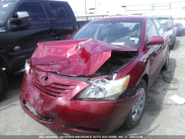 4T1BE46K99U283753 - 2009 TOYOTA CAMRY SE/LE/XLE RED photo 2
