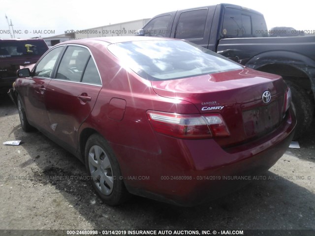 4T1BE46K99U283753 - 2009 TOYOTA CAMRY SE/LE/XLE RED photo 3