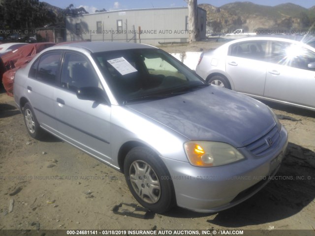 2HGES15221H504970 - 2001 HONDA CIVIC DX SILVER photo 1