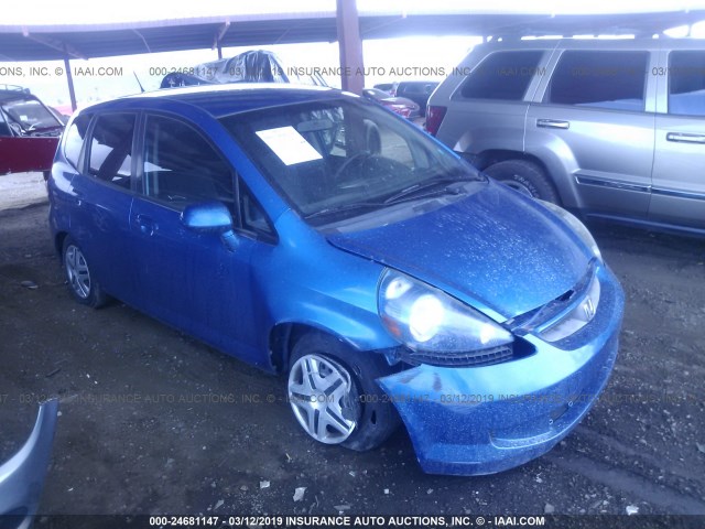 JHMGD37418S073857 - 2008 HONDA FIT BLUE photo 1