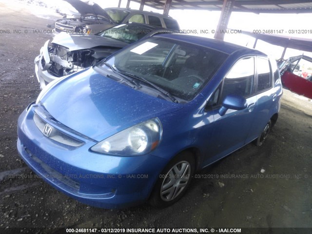 JHMGD37418S073857 - 2008 HONDA FIT BLUE photo 2