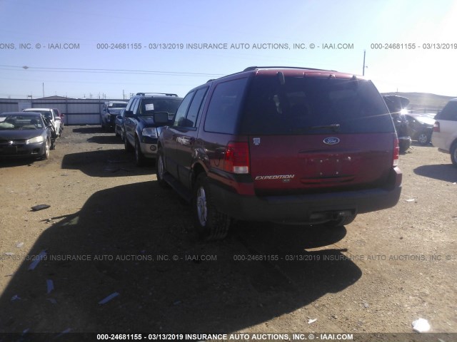 1FMPU15L84LB03114 - 2004 FORD EXPEDITION XLT RED photo 3