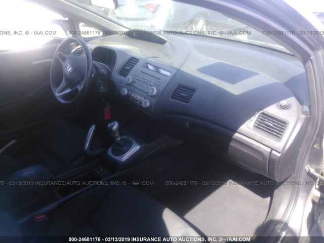 2HGFA1E6XAH511224 - 2010 HONDA CIVIC GRAY photo 5