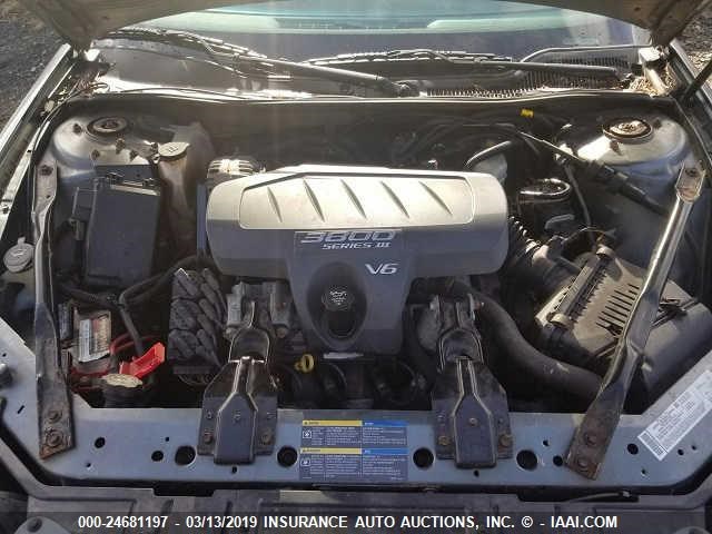 2G2WP522551181601 - 2005 PONTIAC GRAND PRIX GRAY photo 10