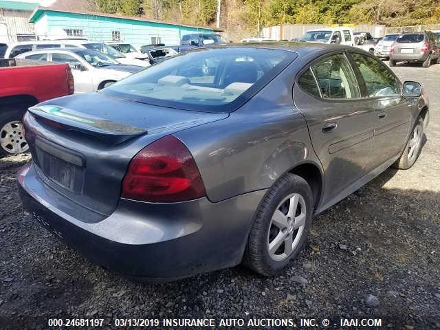 2G2WP522551181601 - 2005 PONTIAC GRAND PRIX GRAY photo 4