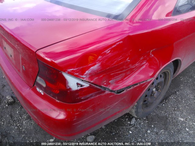 1HGEM21921L093978 - 2001 HONDA CIVIC SI/EX RED photo 6