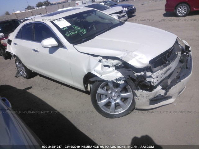 1G6AB5R35E0117754 - 2014 CADILLAC ATS LUXURY WHITE photo 1