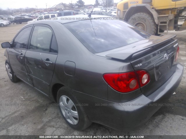 2T1BR30E75C483592 - 2005 TOYOTA COROLLA CE/LE/S BLACK photo 3