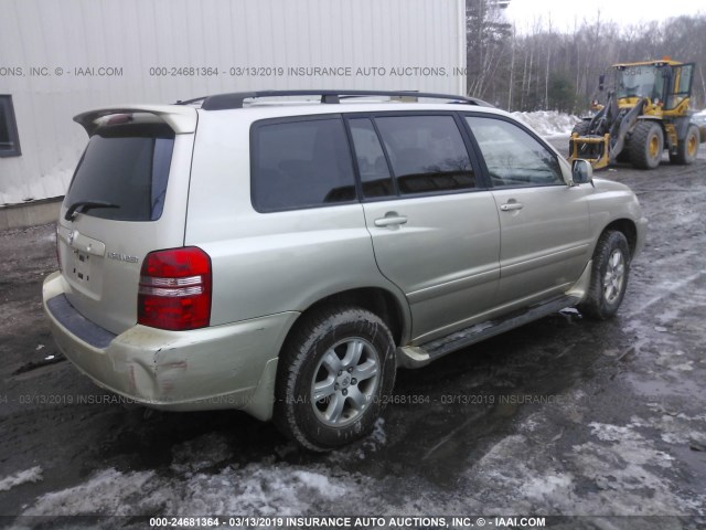 JTEHF21A520096338 - 2002 TOYOTA HIGHLANDER LIMITED GOLD photo 4