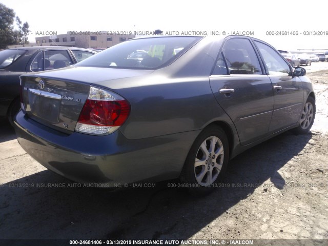 4T1BF32K75U619276 - 2005 TOYOTA CAMRY LE/XLE/SE GRAY photo 4