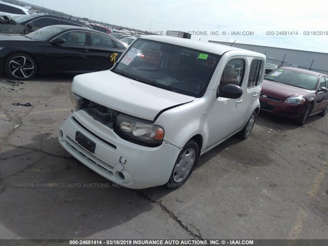 JN8AZ2KR8AT163775 - 2010 NISSAN CUBE S/SL/KROM WHITE photo 2