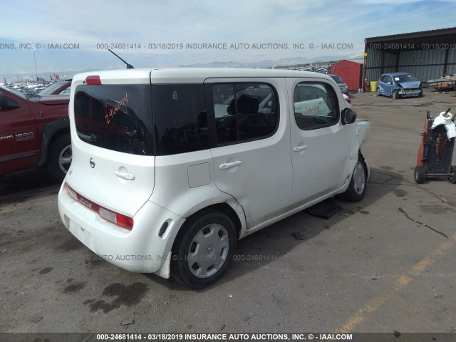 JN8AZ2KR8AT163775 - 2010 NISSAN CUBE S/SL/KROM WHITE photo 4