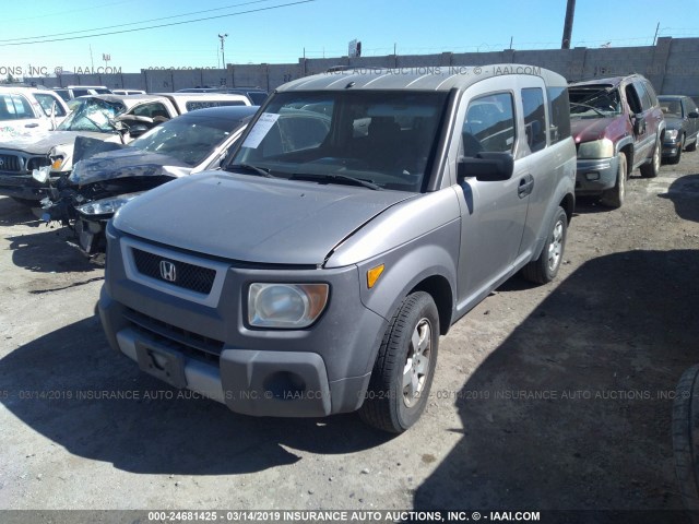 5J6YH18533L000606 - 2003 HONDA ELEMENT EX GRAY photo 2