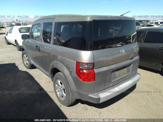 5J6YH18533L000606 - 2003 HONDA ELEMENT EX GRAY photo 3