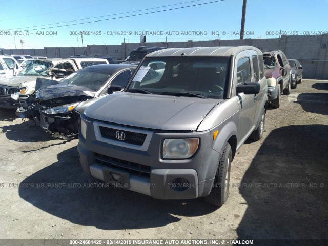 5J6YH18533L000606 - 2003 HONDA ELEMENT EX GRAY photo 6