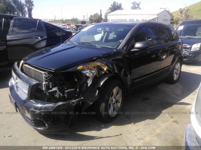 1B3CB3HA5AD565474 - 2010 DODGE CALIBER MAINSTREET BLACK photo 2