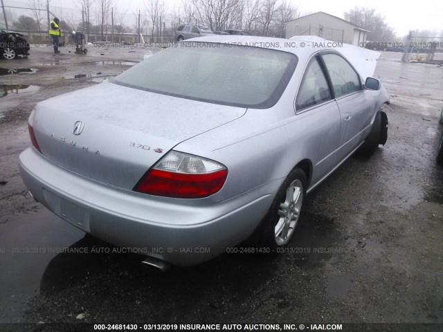 19UYA42653A012959 - 2003 ACURA 3.2CL TYPE-S SILVER photo 4